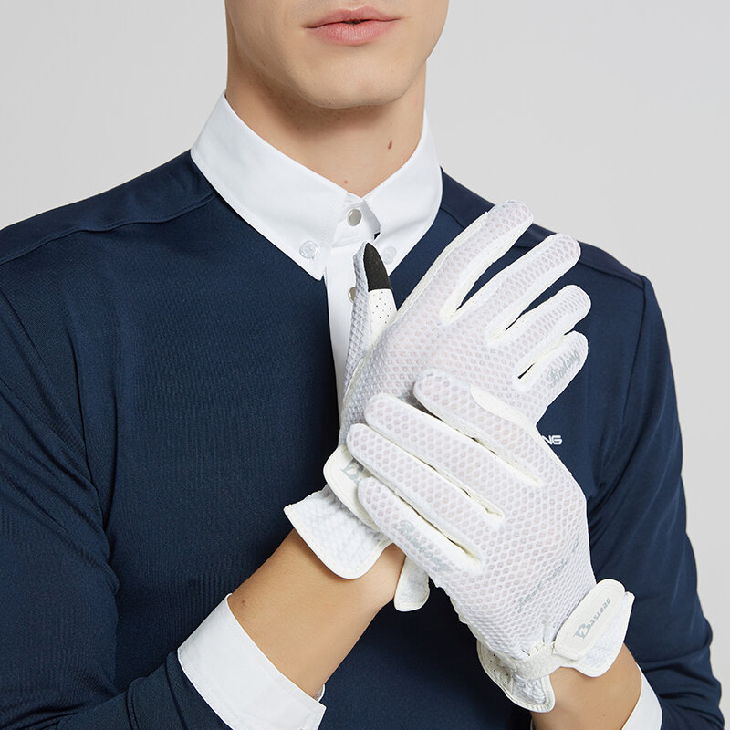 Весенне-осенние детские перчатки для верховой езды для мужчин и женщин силиконовые противоскользящие дышащие перчатки для верховой езды