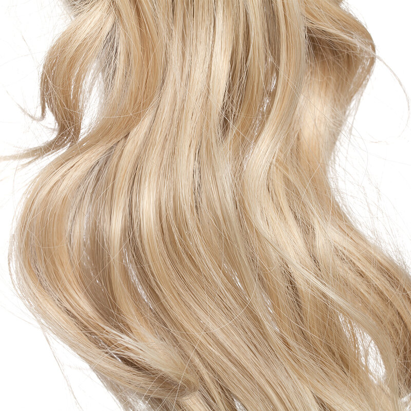 Extensión de cabello de cola de caballo sintética para mujer, Clip de garra, estilo rizado