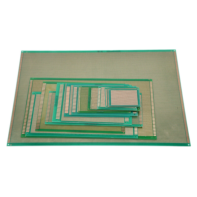 5X7 6X6 6X8 7X9 7X12 8X12 9X15 10X15 10X22CM singolo lato prototipo di carta rame PCB universale esperimento Matrix Circuit Board