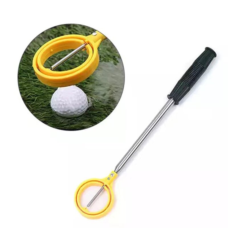 Wędka do piłek golfowych narzędzia teleskopowa piłka golfowa Retriever wycofany Golf Pick Up automatyczne zamknięcie Scoop Picker Golf Ball Catcher