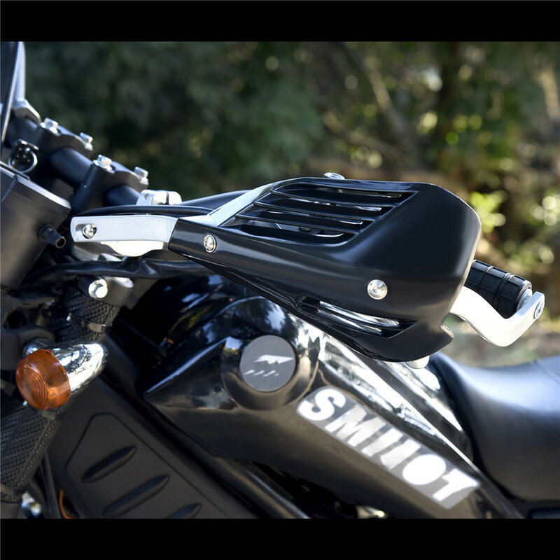 Protector de manillar para motocicleta, Protector de manillar de 22mm, color negro, 1 par