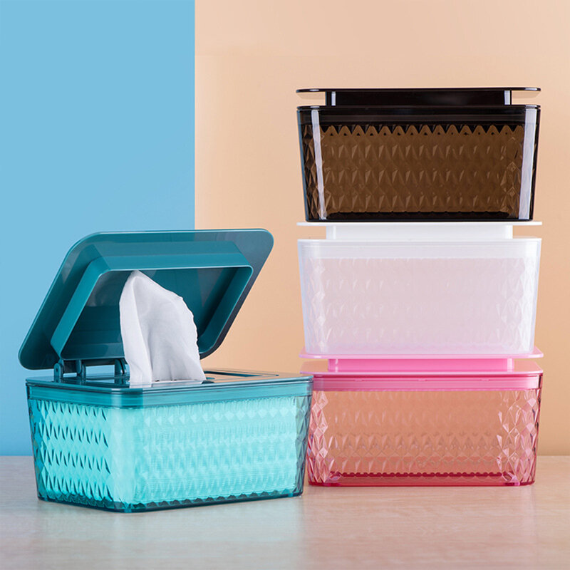 Exquisite Und Einfache Wet Wipes Dispenser Halter Fall mit Deckel für Home Office Shop Staubdicht Tissue Lagerung Box