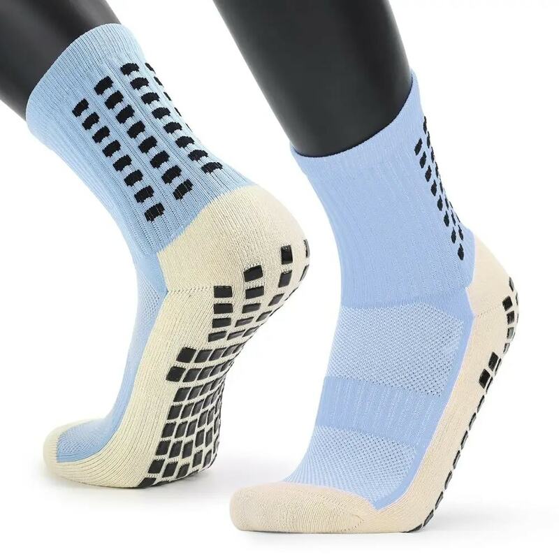 Новые мужские спортивные носки, толстые носки, мужские Нескользящие футбольные носки до середины трубка-диспенсер года, баскетбольные носки, спортивные чулки