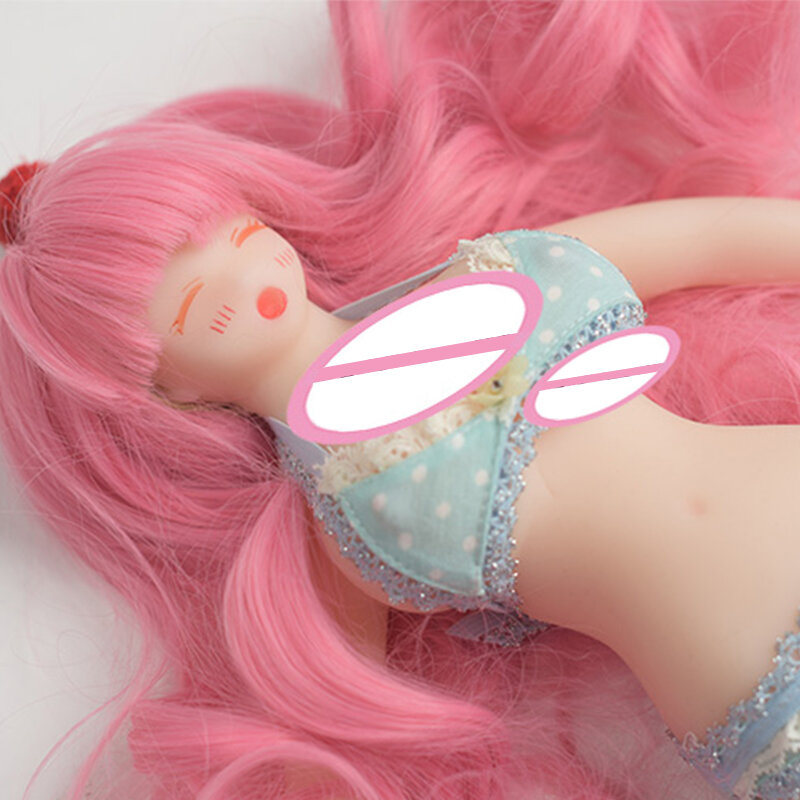 Płynny silikon Mini lalka dmuchana duże piersi realistyczne pochwy realistyczne cipki miłość Sexy Doll erotyczne dorosłych seks-zabawka dla mężczyzn masturbacja