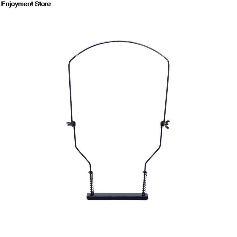 Soporte de cuello de armónica simple portátil para principiantes, soporte de órgano bucal ajustable, estante de arpa de Metal, negro, caliente, 10 agujeros