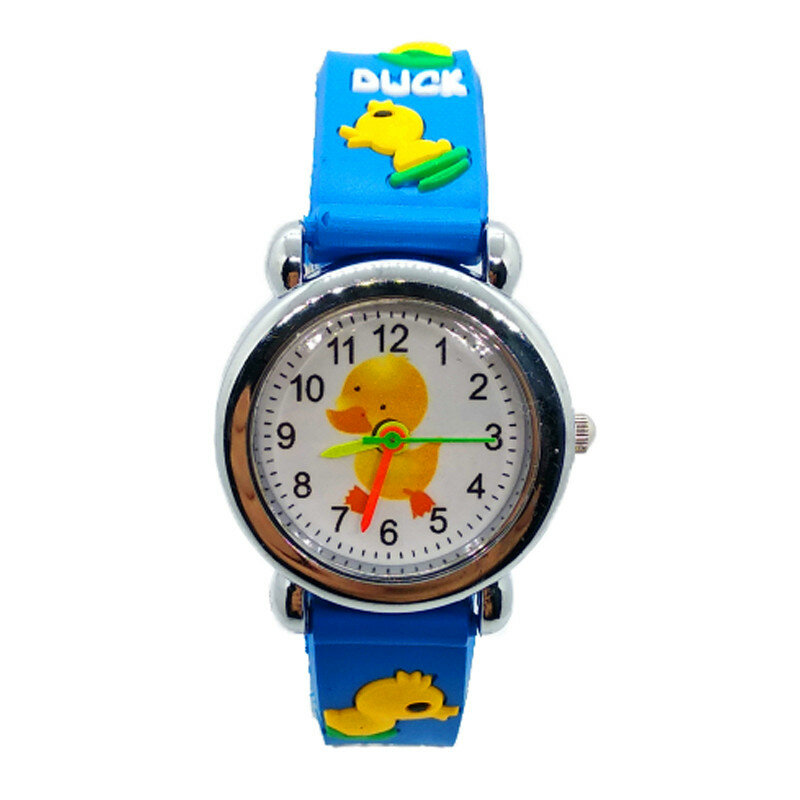 2020 Dropshipping 2 Styles Cute Pet Duck Children Watch Boys Girls Quartz Silicone Kids Wristwatch Christmas Birthday Gift Clock