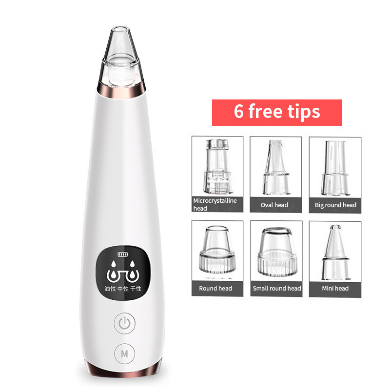 Edieu Blackhead Remover Vacuum Electric Acne Removal Black Head Removal Face Deep Nose Pore Cleaner Beauty Clean Skin Care Tools