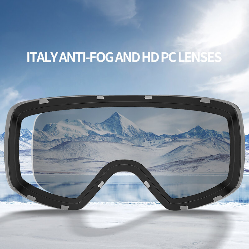 COPOZZ – lunettes de Ski pour hommes et femmes, double couche, Anti-buée, UV400