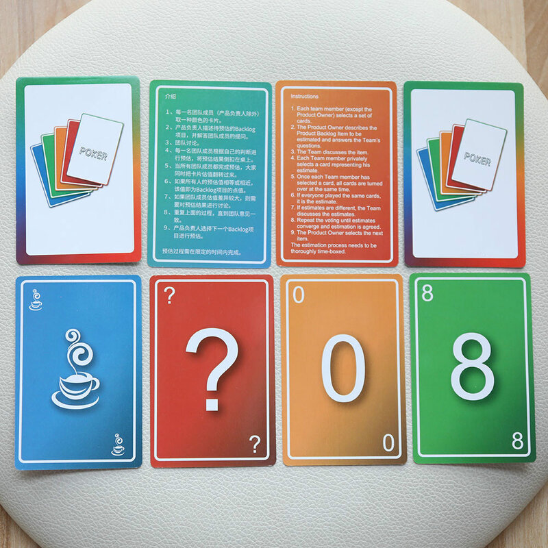 スクラムポーカーag開発アジャイルポーカーカードプロジェクト難易度推定カード