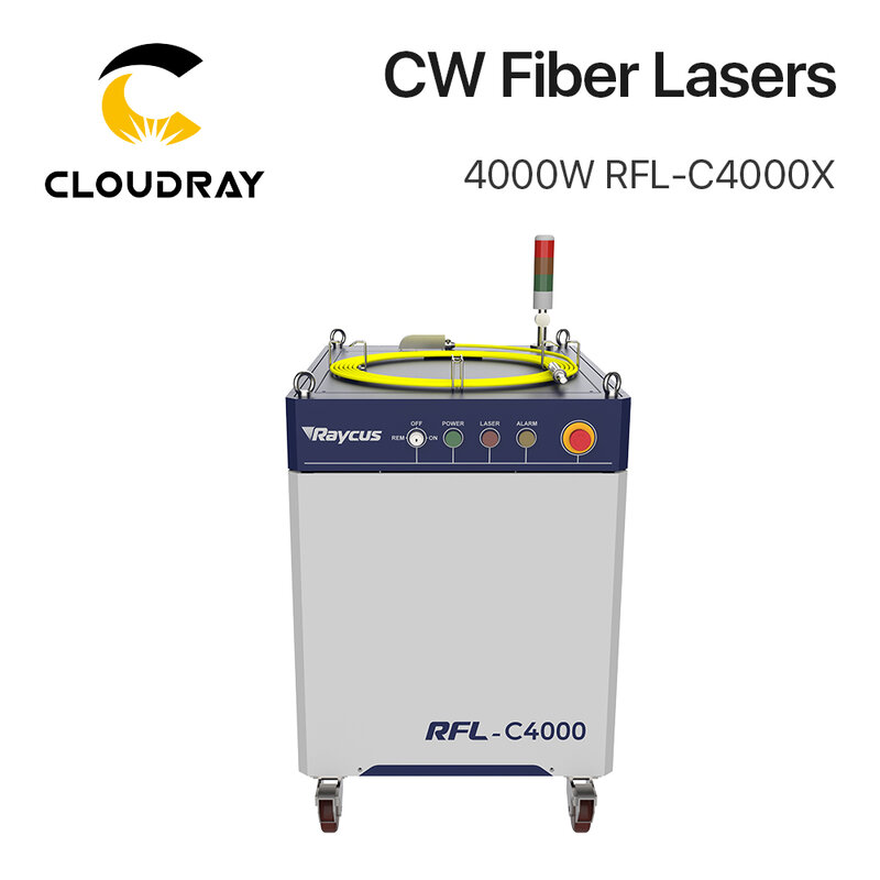 Cloudray original raycus 1064nm multi-módulo cw fibra laser fonte 4000-15000w de alta potência qd óptica para máquina de corte de fibra