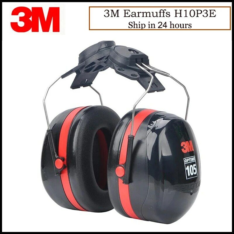 3M H10P3E Earmuffs Optime Earmuffs Hearing Conservation Anti-noise Hearing Protector for Drivers/Workers KU013
