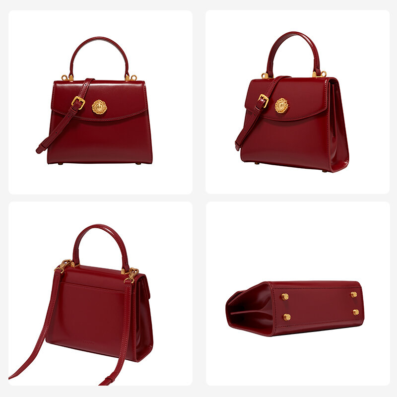 LA FESTIN 2021 مصمم الأصلي حقيبة المرأة الجديدة العصرية الرجعية واحدة الكتف حقيبة ساعي الموضة حقيبة جلدية رائعة المد