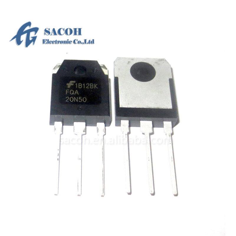 MOSFET recondicionado original, FQA20N50, FQA20N50C, FQA20N40, FQA20N60, FQA20N60C, SMK2050, SMK2050CI, 500V, 10 peças/lote