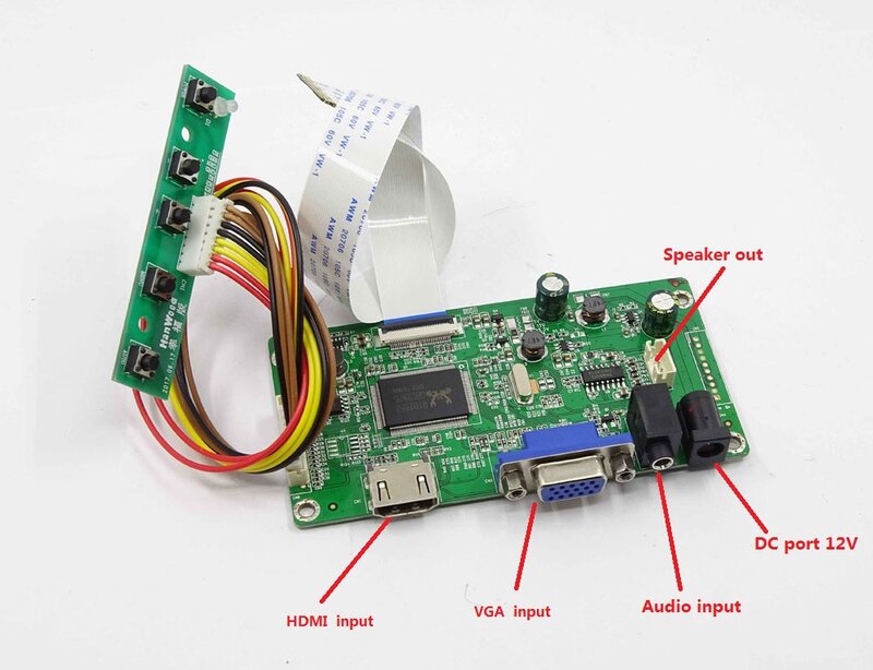 Kit untuk B156HAN02.1 HW4A DIY VGA LCD EDP DRIVER Tampilan Layar Monitor 30pin Controller Board Panel 1920X1080 15.6"