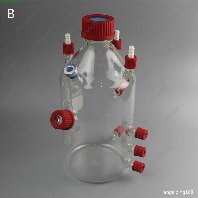 2000ml anaerobica flask, reattore, MFC contenitore di batteria, spazio di testa, di oggetti di vetro