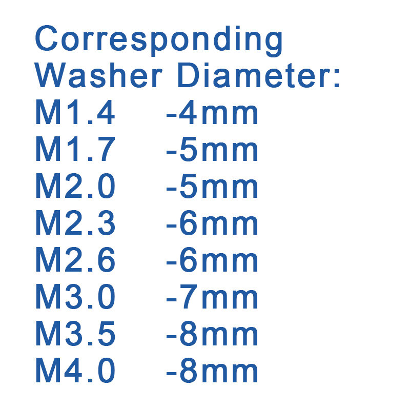 100 Cái/lốc Đen Tự Giác Vít Đầu Pan PWA Chéo Đầu Tròn Với Máy Giặt Đệm M1.4 M1.7 M2 M2.3 m2.6 M3 M3.5 M4