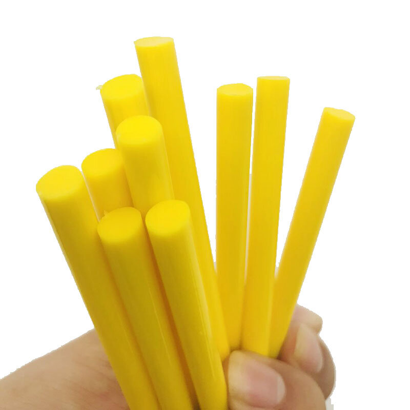 10 шт. желтые цветные 7 мм термоплавкие клеевые палочки для электрического клеевого пистолета автомобильные звуковые ремесленные ремонтные палочки клей для уплотнения восковой палочки