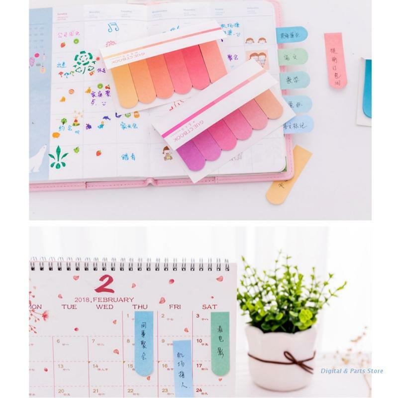 M17F 60x 6 Colors Sticky Tabs Memo Papers Message Reminder for student Teacher Staff