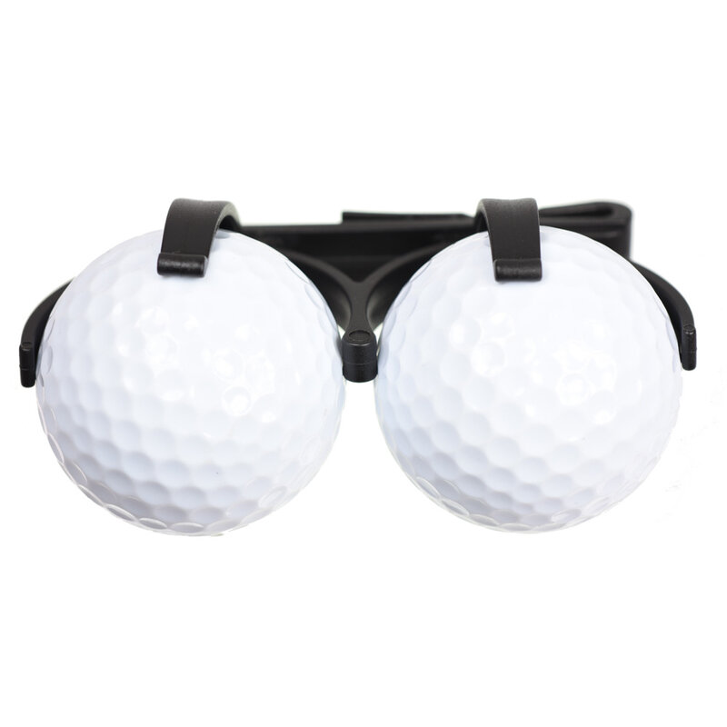 Praktische Golf Ball Picker Clip Zubehör Drehen Und Falten Golf Halter Doppel Ball Clamp Werkzeuge Neue