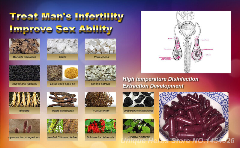 精子増加式のすべての自然漢方薬抽出、栄養精子細胞スプリンター、精子番号