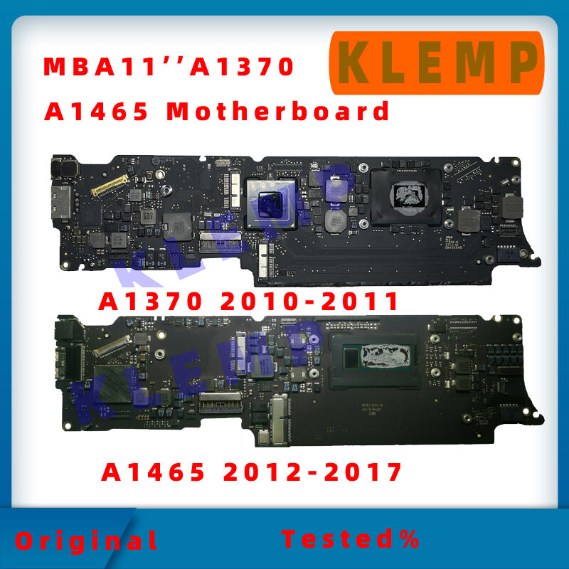 테스트 한 원래 A1370 A1465 마더 보드 Macbook Air 11 "로직 보드 2010 2011 2012 2013 2014 2015 년 테스트 됨