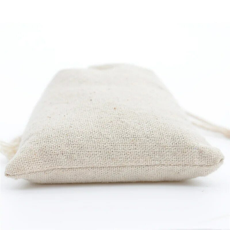 10 Kích Cỡ Resuable Cotton Linen Dây Kéo Tay Nhà Bếp Túi Bảo Quản Quà Tặng Đám Cưới Trang Sức Giáng Sinh Bao Bì Túi Vải