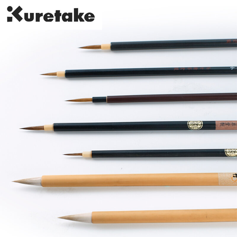 ZIG Kuretake – pinceau de calligraphie Menso, dessin animé, aquarelle, ligne de bande dessinée, Illustration, pointe de cheveux mixtes, marqueur