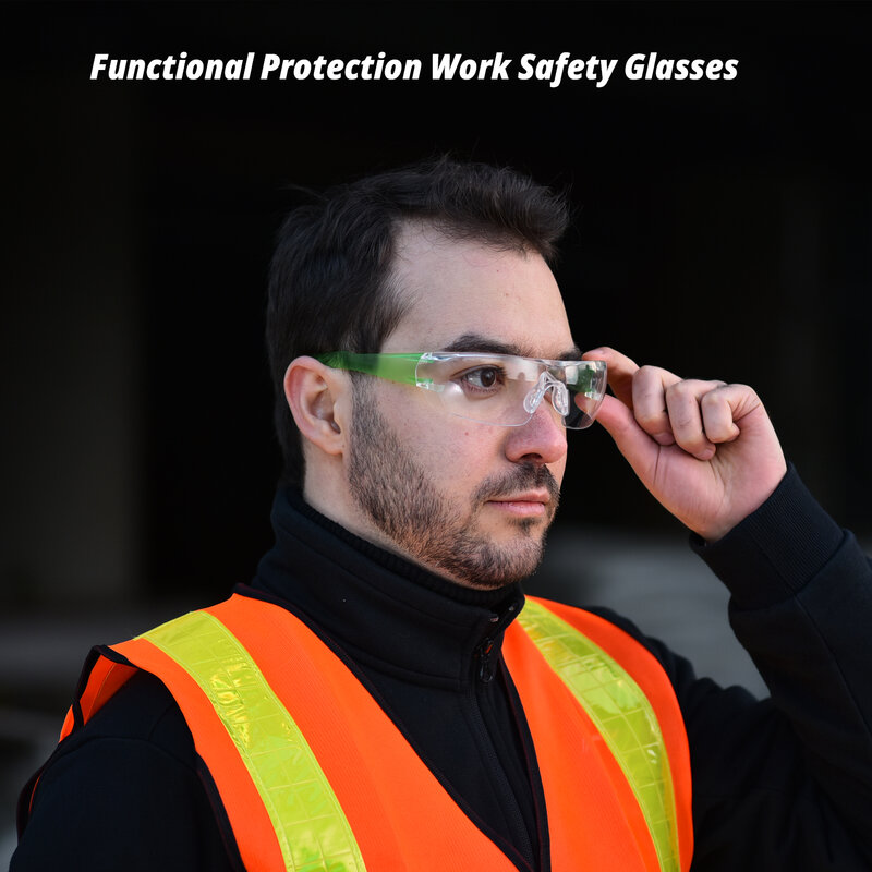 SAFEYEAR-Gafas de trabajo de seguridad antiniebla, antiarañazos lentes HD, protección UV400, a prueba de polvo, impermeables y resistentes a salpicaduras