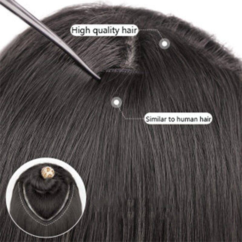 Weilai acessórios de cabelo feminino v extensão do cabelo perucas sintéticas extensão do cabelo