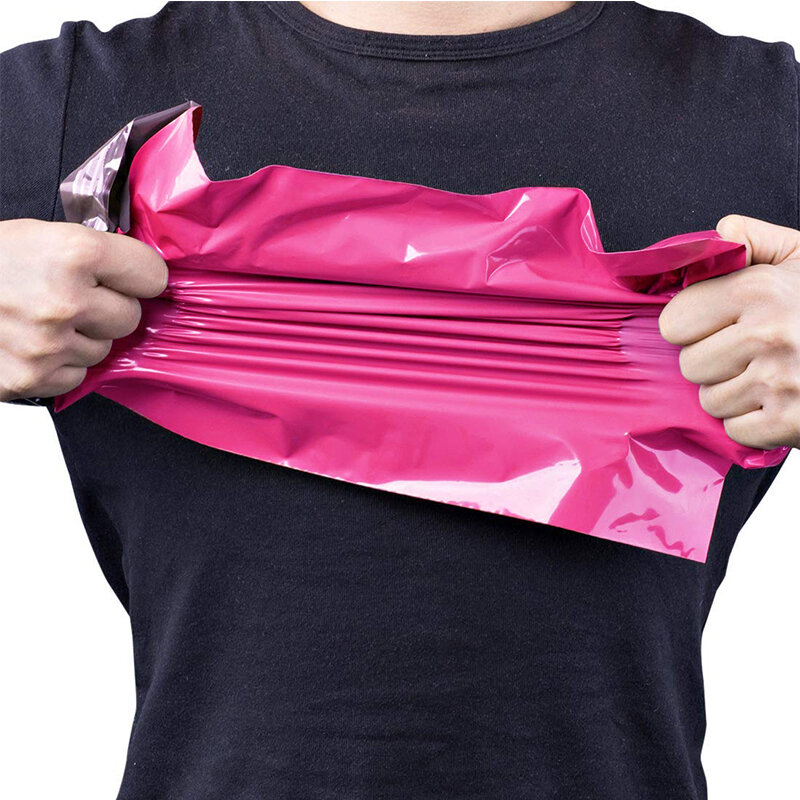 50 шт., розовые самоклеящиеся почтовые пакеты
