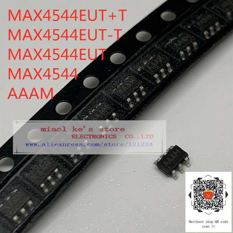 [10Pcs] 100% ใหม่ Original: MAX4544EUT + T MAX4544EUT-T MAX4544EUT MAX4544 AAAM - IC SWITCH SPDT SOT23-6