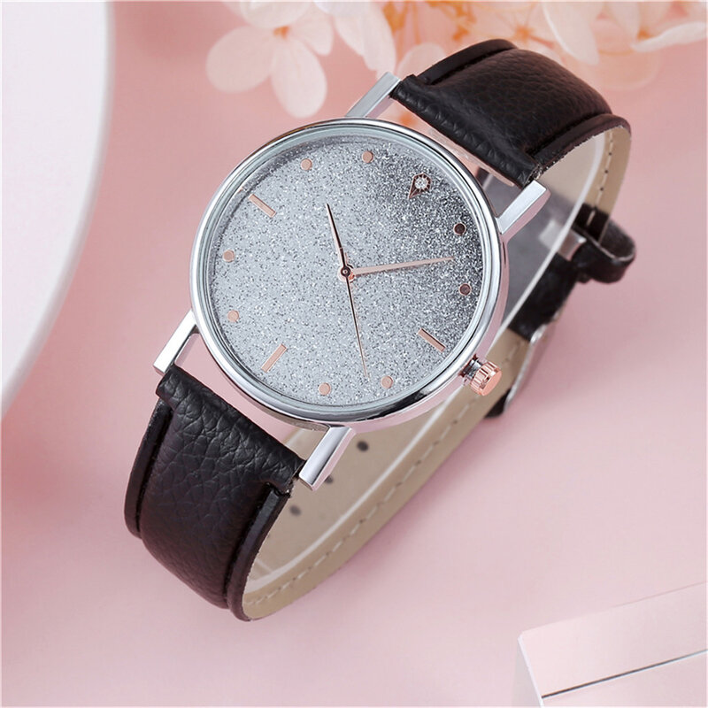 Relógio quartzo feminino com mostrador de aço inoxidável, relógio bracele casual feminino, luxo, 2023