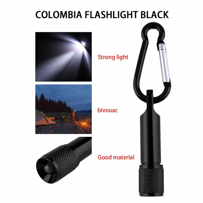 Mini torche porte-clés en aluminium de haute qualité, lampe de poche LED portable, camping, randonnée, urgence médicale