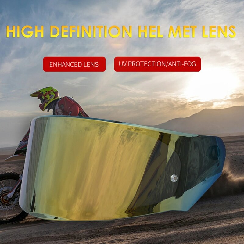 Motorfiets Uv Anti-Kras Helmen Lens Mode Vizier Wind Shield Lens Vervanging Voor LS2 FF320 328 353 800
