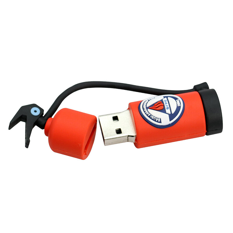 Biinverser-Clé USB de dessin animé pour extincteur, 32 Go, 256 Go, 4 Go, 8 Go, 16 Go, 64 Go, 128 Go, carte mémoire flash