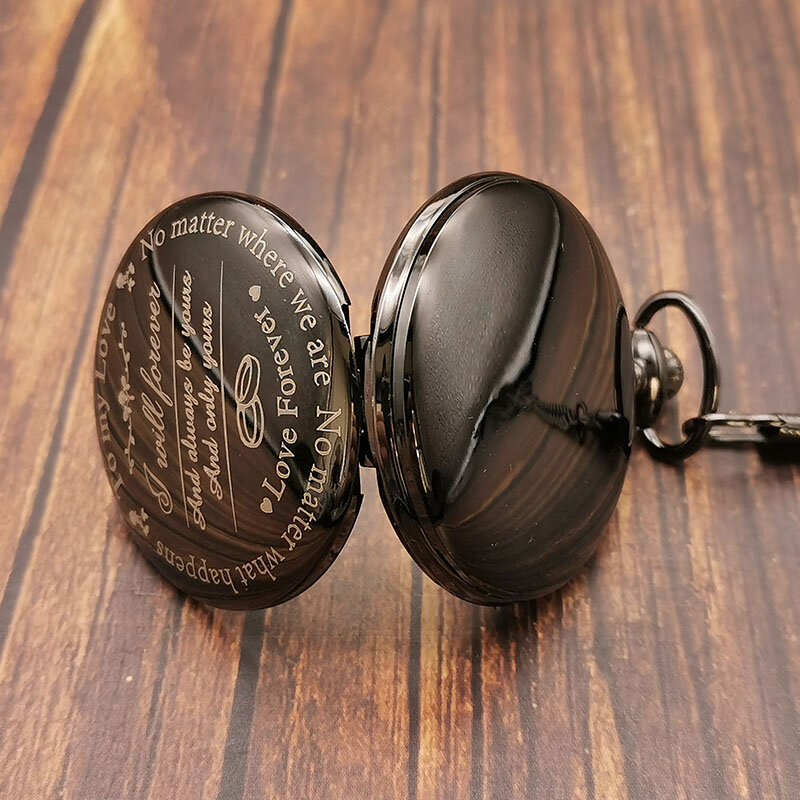 Reloj de bolsillo de cuarzo clásico steampunk para niños y niñas, regalo de amor nostálgico, adecuado para collar con colgante unisex
