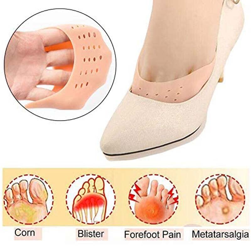 2Pcs Silicone Gel Toe Pads Soft Ballet Pointe Dance Shoes Pads Foot Protector Insoles for Dancer Foot Care Tool