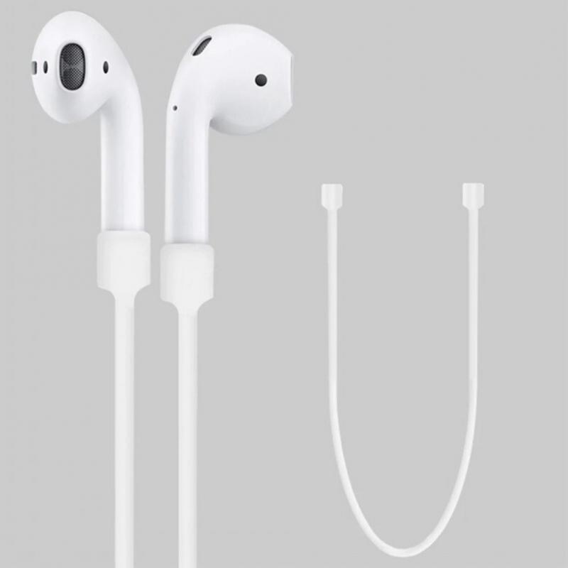 Fone de ouvido Anti-perdido No Pescoço Corda Cinta para Apple AirPods 7 cores Silicone fone de Ouvido Sem Fio Corda Confortável Corda Compacto