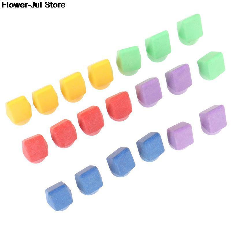 20PC Erasers Pencil Top Eraser Caps Chisel Shape Pencil Eraser Toppers Student Painting Correction Supplies Stationery