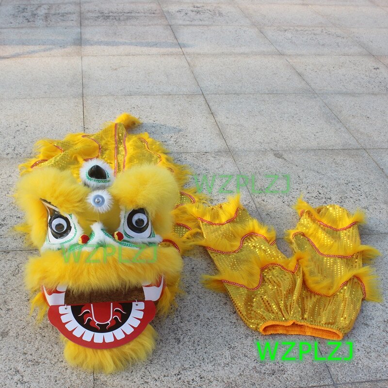 Dzieciak 14 cali lew kostium taneczny ze spodniami 5-12 lat dzieci bawią się występ na imprezie Sport parada na świeżym powietrzu wydarzenie etap maskotka chiny