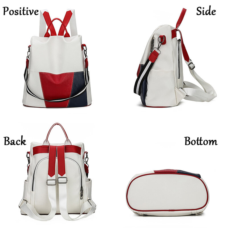 2021 Новый высококачественный кожаный женский рюкзак, противоугонный дорожный рюкзак, школьные сумки большой емкости для девочек-подростков, сумка женская