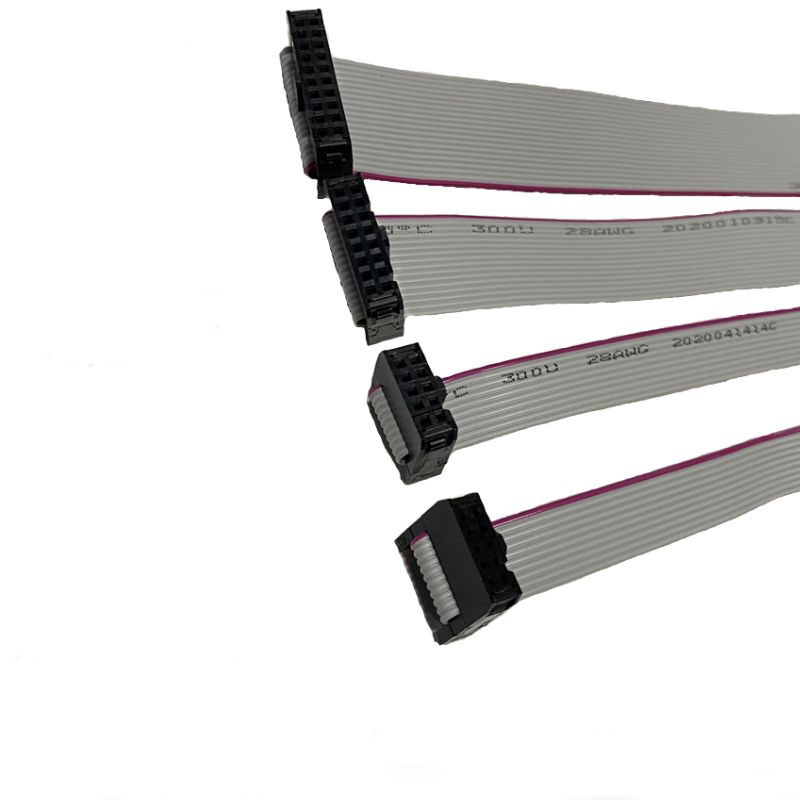 Cables de datos de cinta plana de 16 pines para pantalla LED, conexión de tarjeta receptora, señal de cobre puro, 20cm, 40cm, 60cm, 80cm, 100cm de longitud