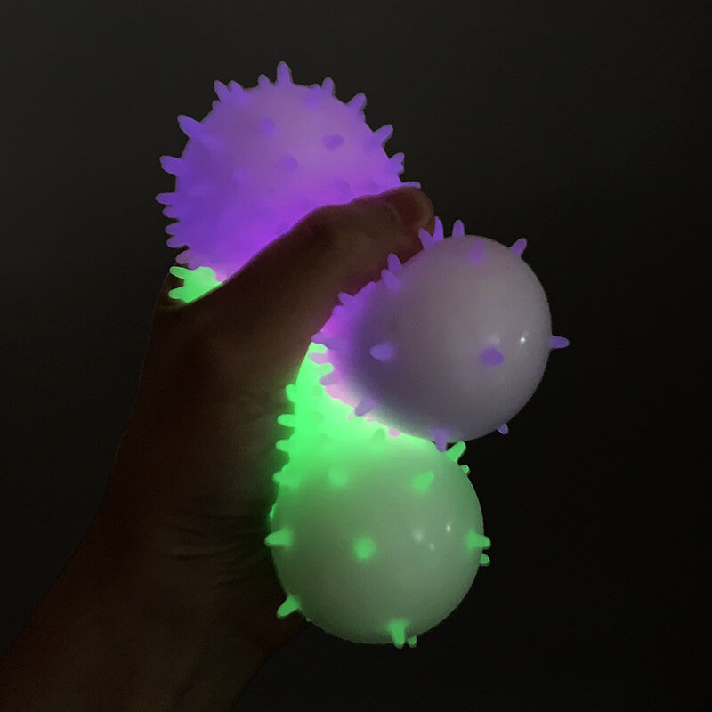 6 см милый светящийся мяч с шипами фиджет-игрушки Детские Массажные Мячи декомпрессионная игрушка Детские игрушки офисная игрушка для снятия давления
