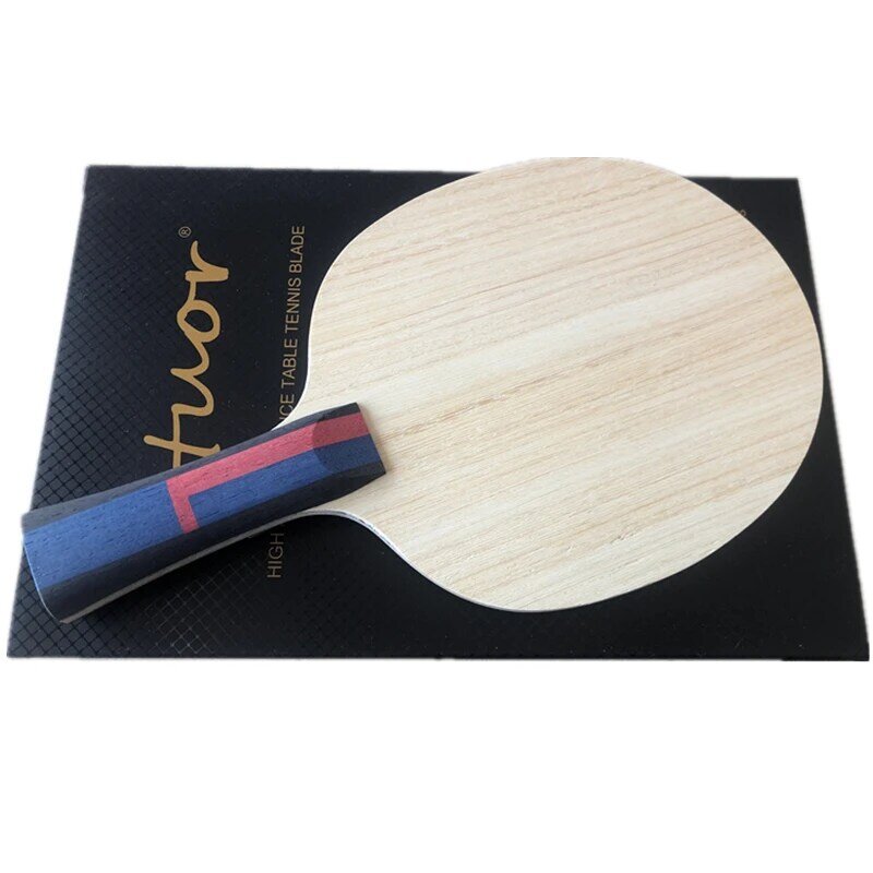Stuor-raqueta de tenis de mesa de fibra de carbono 7plys ALC, accesorios de tenis de mesa de ataque rápido, Logo dorado