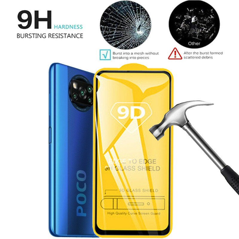 1 ~ 3กระจกนิรภัย Poco X6 X5 X3 X4 F5 Pro 5G กล้องป้องกันฟิล์มสำหรับ Poco M4 Pro ป้องกันหน้าจอ Poko F5 Pro Screen Protector Glass Xiaomi Poco X3 NFC แก้ว Xiaomi Poco X3 Pro Glass Poco X4 F4 GT M6 M5 M5S