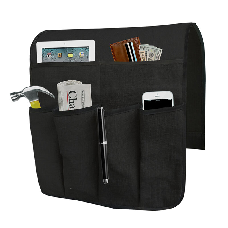 Подлокотник-органайзер с 6 карманами для смартфонов, планшетов, журналов, телевизоров, Ipad, пультов дистанционного управления