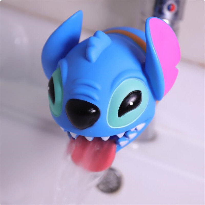 Disney Minnie Keran Air Anak-anak Alat Ekstensi Keran Silikon Kartun Hemat Air Dapat Membantu Anak-anak Mencuci Tangan