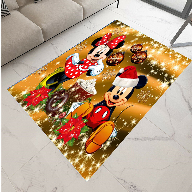 100x160cm feliz natal mickey tapetes para sala de estar crianças quarto decoração playmat tapetes do bebê tapete de jogo