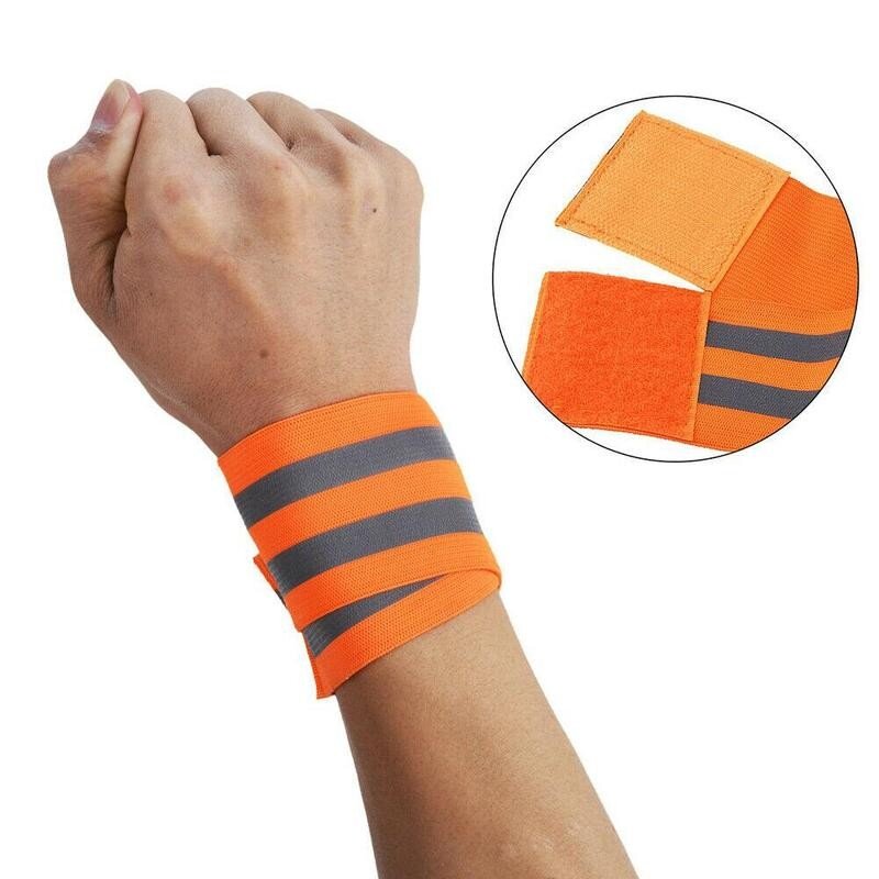 Bandas reflectantes para trotar de noche, cinta reflectora de seguridad para el brazo, banda elástica para el tobillo, la pierna y el brazo, 1 ud.