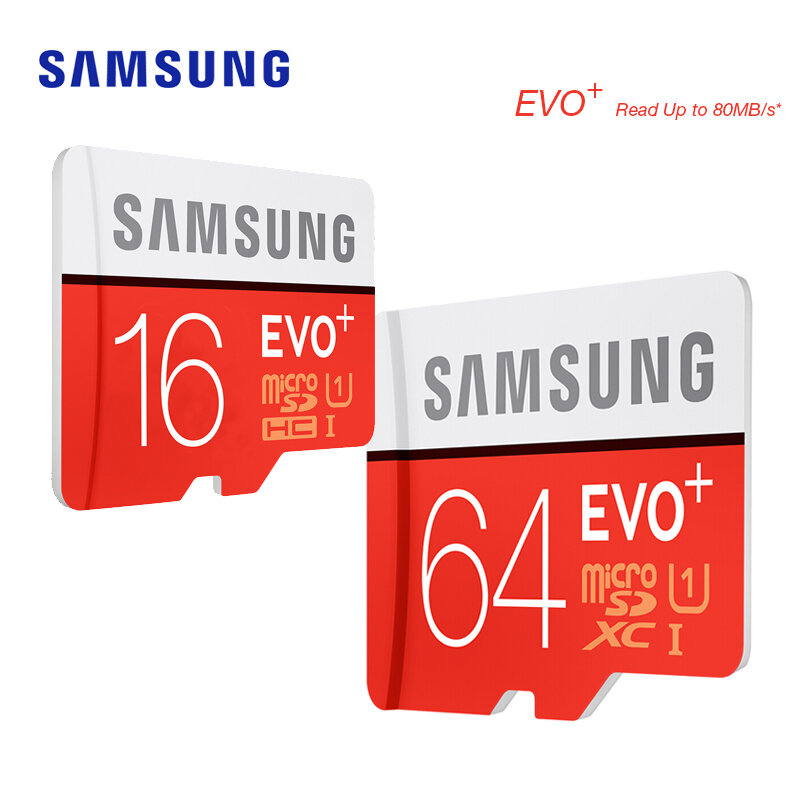 Карта памяти SAMSUNG EVO Plus/PRO Enduran microsd 512 ГБ 256 ГБ 128 Гб 64 ГБ 32 ГБ EVO U3/U1 класс 10 U1 microSDXC/SDHC EVO + 16 ГБ 32 ГБ